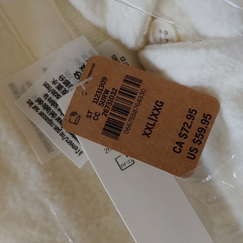 NWT VS PINK Reverse Fleece Shacket - Picture 6 of 8